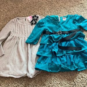 Little girl dresses with a pair of matching pants